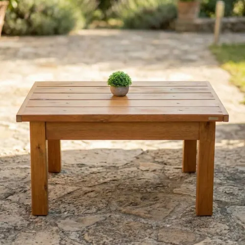 Mesa de living exterior / barbacoa — Serra Amoblamientos en Madera natural - Muebles para el exterior, Uruguay | Serra Amoblamientos