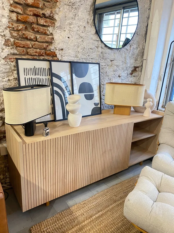 Aparador Buffet Capri 180 cm - Crudo en Blanco - Aparadores y recibidores, Uruguay | Berna Home, vista 4