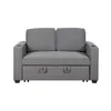 Sofá Cama 2 Cuerpos Tela Gris Miley Gris Osc en Gris - Sillones y sofás, Uruguay | Divino, vista 4 de 9