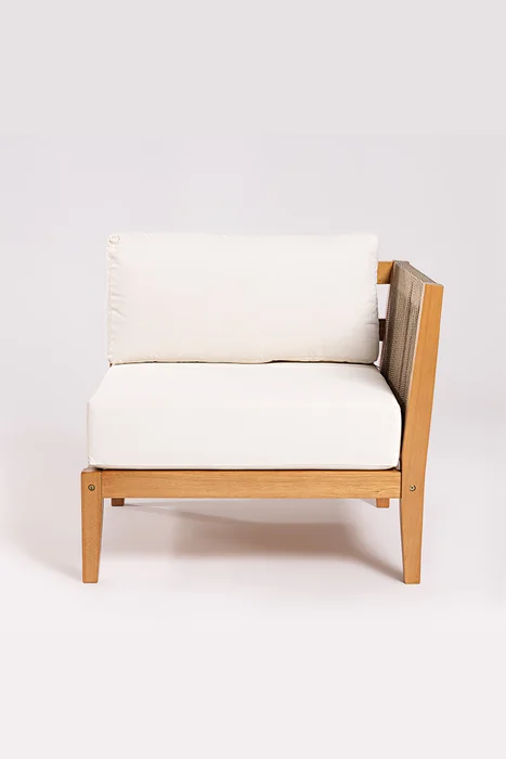 CANTO IZQ. CANNES CUERDA RAMI Y ACQUABLOCK CRUDO 78x74x66CM JATOBA - Muebles para el exterior, Uruguay | Vinibel, vista 2