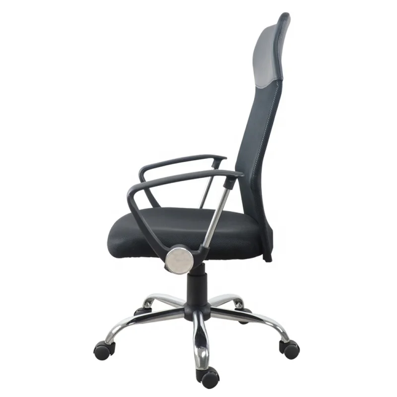 SILLA DE ESCRIOTRIO MESH RESPALDO ALTO MC019A en Negro - Escritorios y sillas de escritorio, Uruguay | Alfa Ventas, vista 3