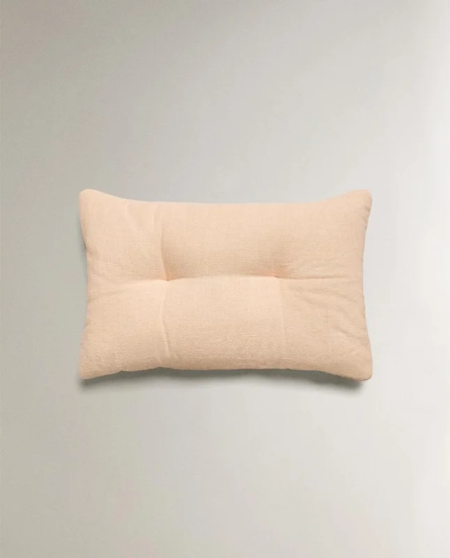 COJÍN LISO PESPUNTE en Beige - Textiles, Uruguay | Zara Home, vista 4