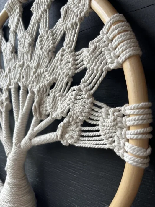 Atrapasueños Árbol de la Vida Rotan en Blanco - Decoración, Uruguay | Balihai, vista 2