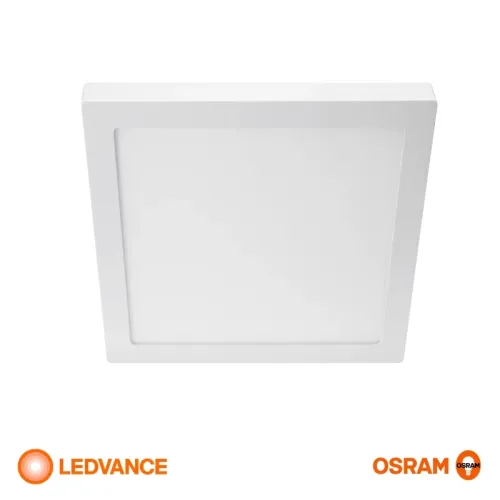 Panel LED LEDVANCE OSRAM Slim Cuadrado De Adosar 24W Luz Cálida en Blanco - Lámparas colgantes, Uruguay | Serlux