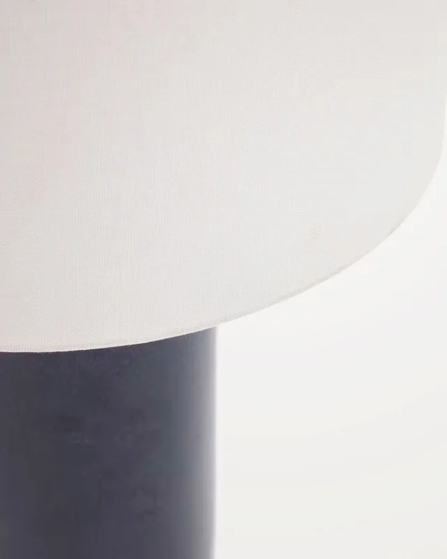 Lámpara de mesa Toneric de cerámica con acabado - azul y algodón en Azul - Lámparas de mesa, Uruguay | Kavehome, vista 6