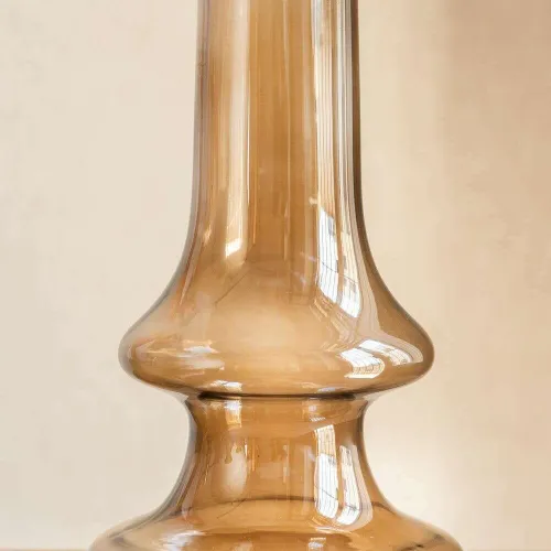 VASIJA DE VIDRIO OCRE - 35 CMS en Naranja - Jarrones, Uruguay | La Iberica