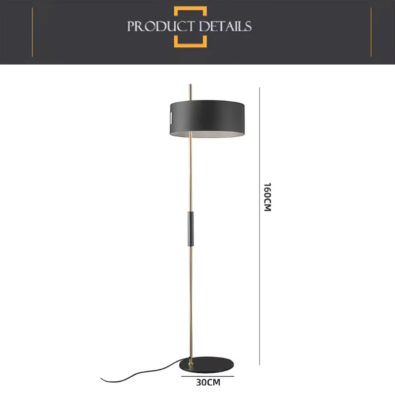 Lampara de pie Ostuni & Forti en Negro - Lámparas de mesa, Uruguay | Decotech, vista 6