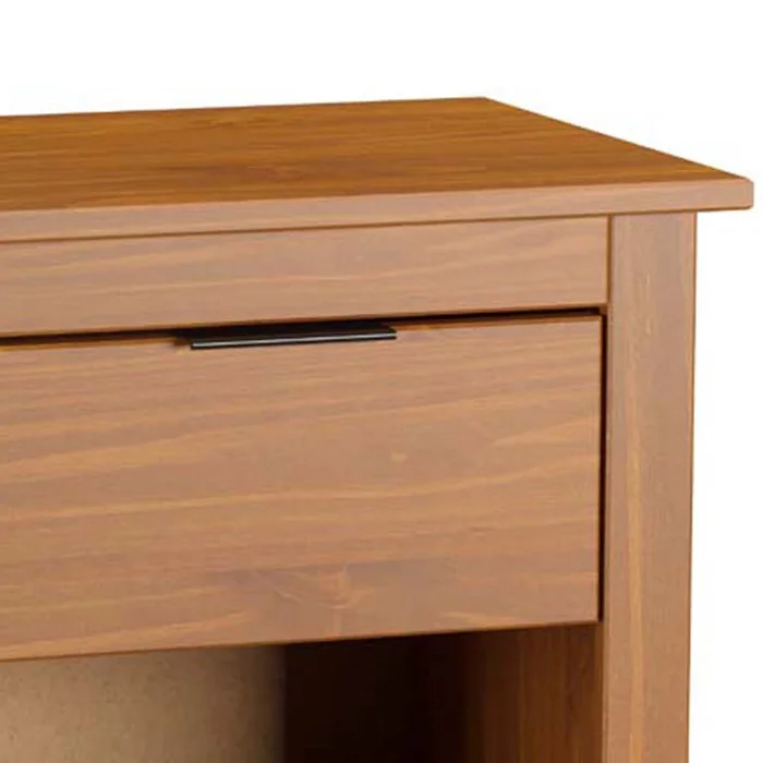 Mesa De Luz 1 Cajon Tirador Metalico Madera Maciza Cera en Marrón - Muebles, Uruguay | Soy Hogar, vista 8
