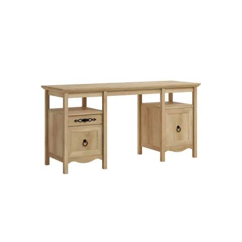 Escritorio - Cajones y Puerta única - Sauder - Adaline Cafè en Madera natural - Escritorios y sillas de escritorio, Uruguay | Ecowood