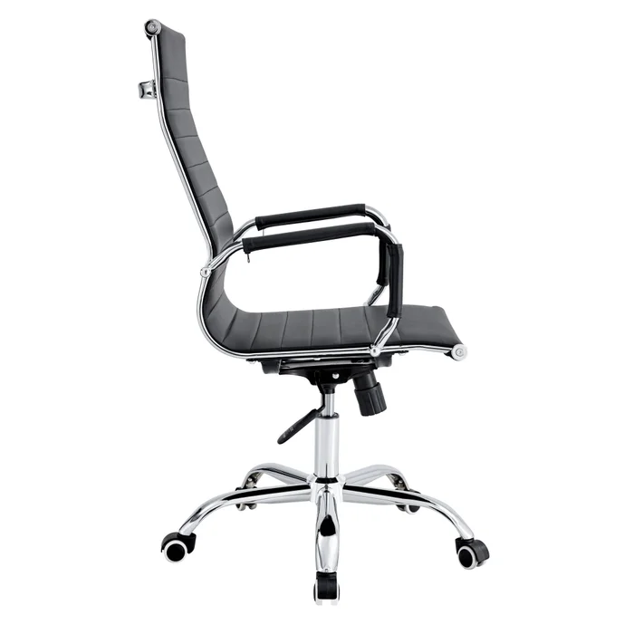 Asiento De Oficina Pu Negro D-101/hy-529 en Negro - Escritorios y sillas de escritorio, Uruguay | Divino, vista 3