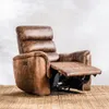 Sillón Reclinable 1 Cuerpo Benson Choco - Chocolate en Marrón - Sillones y sofás, Uruguay | Aihaus, vista 4 de 5