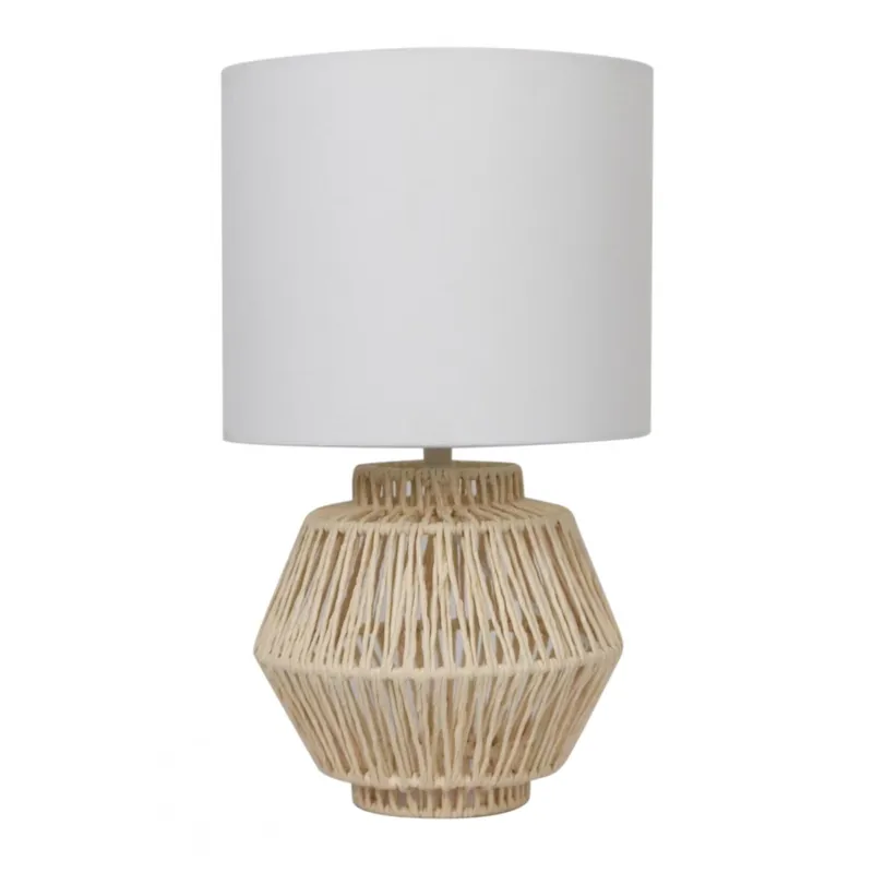 Lampara de mesa - Rattan hang en Beige - Lámparas de mesa, Uruguay | Rústico Hogar