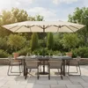 Sombrilla Doble 4.4m en Beige - Muebles para el exterior, Uruguay | Rústico Hogar, vista 2 de 5