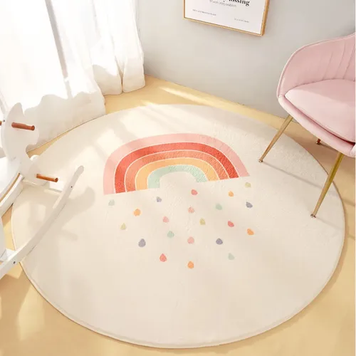 Alfombra Infantil Estilo Nordico Circular 80cm - Textiles, Uruguay | Iluminaras