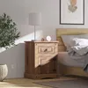 Mesa de Luz 1 cajón 1 puerta - Nogal en Marrón - Mesas de luz, Uruguay | Concetto Casa, vista 3 de 3
