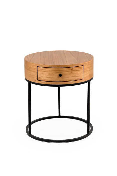 MESA DE LUZ PETRA CINAMOMO 51X51X54H en Madera natural - Mesas de luz, Uruguay | Vinibel