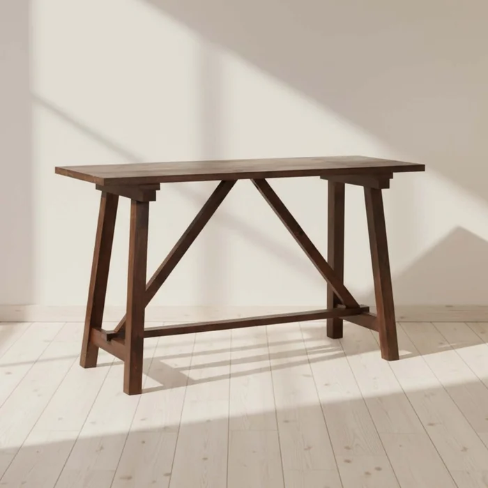 Consola/mesa De Arrime Living Madera-de-mango Marron Farm Castaño en Marrón - Mesas de living, Uruguay | Divino