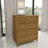 Cómoda Prata Natural en Madera natural - Mesas de luz, Uruguay | Aihaus, vista 1 de 2
