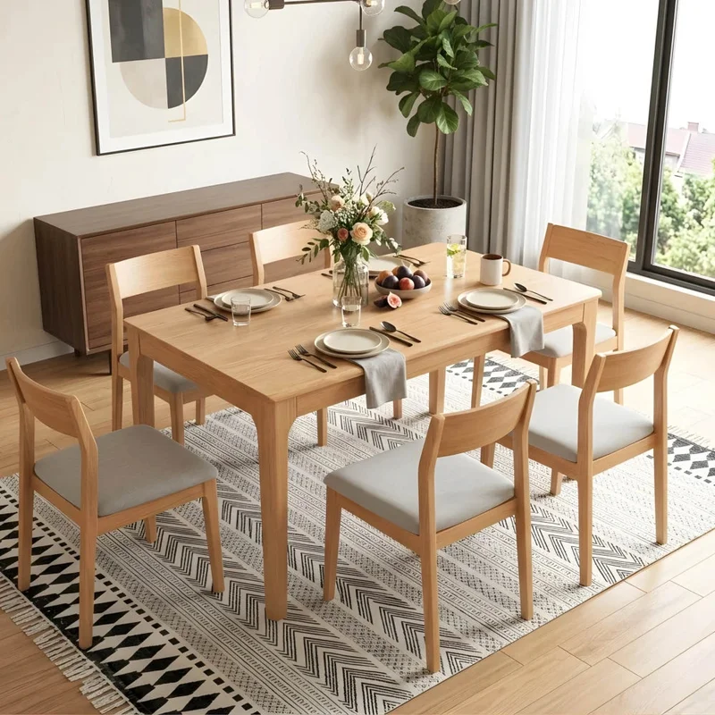 Mesa de comedor - Madera maciza 120 cm Bolonia en Madera natural - Mesas de comedor, Uruguay | Balton, vista 4