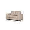 Sofá Fargo - Cuero Básico - 2 cuerpos - 519 (Beige) en Beige - Sillones y sofás, Uruguay | NYR, vista 4 de 4