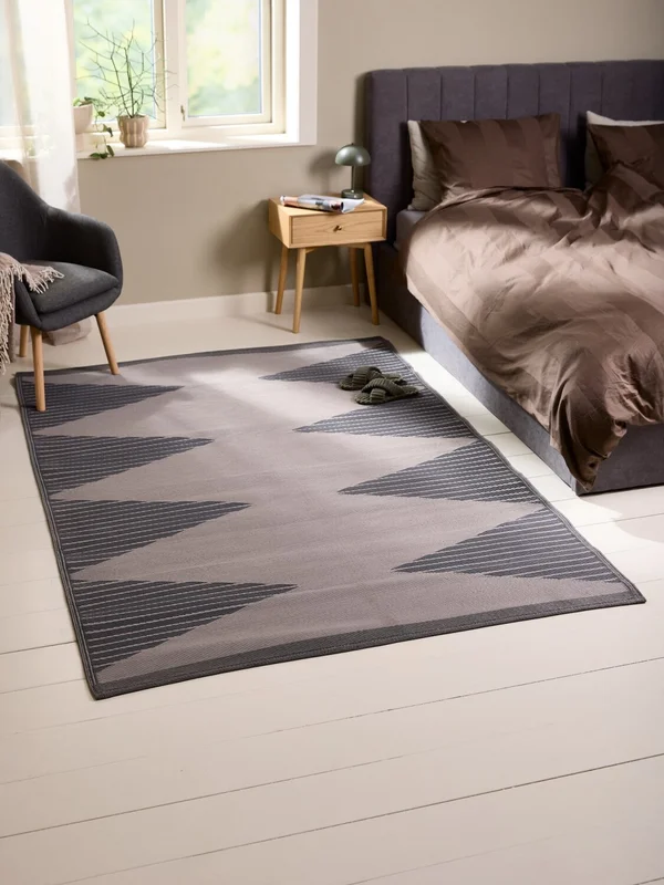 Alfombra BROKKURT 160x230 arena/gris en Beige - Muebles para el exterior, Uruguay | JYSK, vista 3
