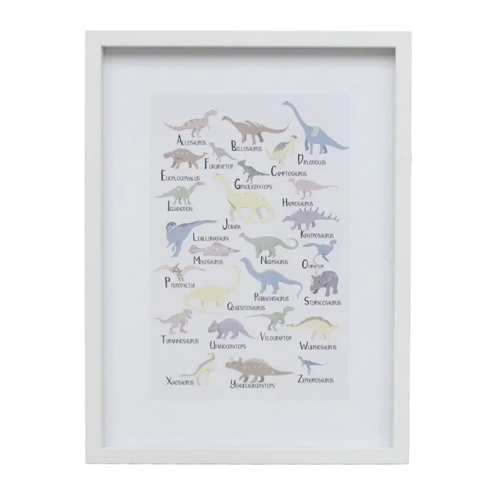 Cuadro Dino I, 30x40, Multicolor Papel Wz221515a en Multicolor - Decoración de pared, Uruguay | Divino