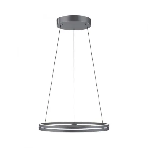 Colgante led anillo motorizado 44w 70cm a control remoto con varias funciones, Gris grafito en Gris - Lámparas colgantes, Uruguay | Iluminica