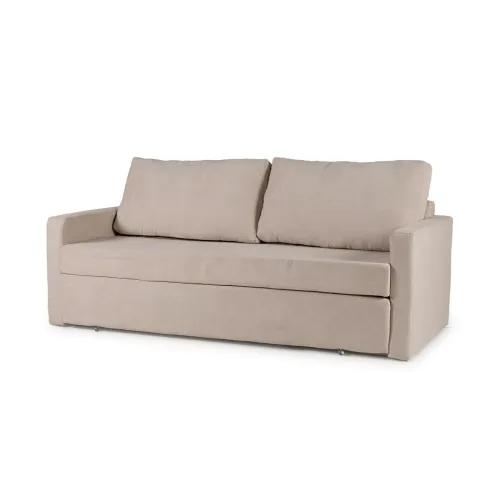 Sofá Cama Lucca - Tela Microfibra - Berlin 02 (Beige) en Beige - Sillones y sofás, Uruguay | NYR