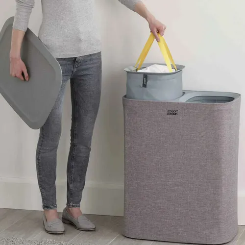 CESTO ORGANIZADOR DE ROPA - GRIS - 90 LTS - JOSEPH JOSEPH en Gris - Canastos, Uruguay | La Iberica