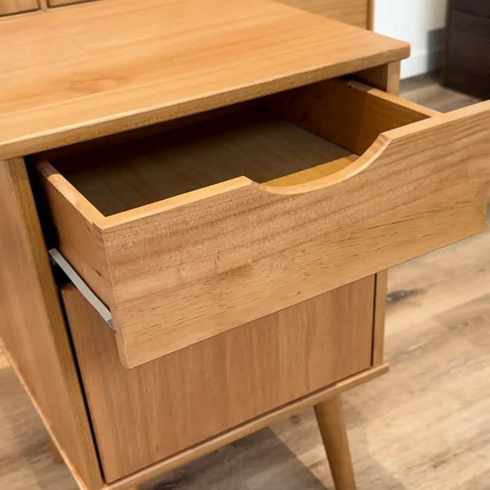 Mesa de Luz - Línea Praga- Roble en Madera natural - Mesas de luz, Uruguay | Ecowood, vista 4