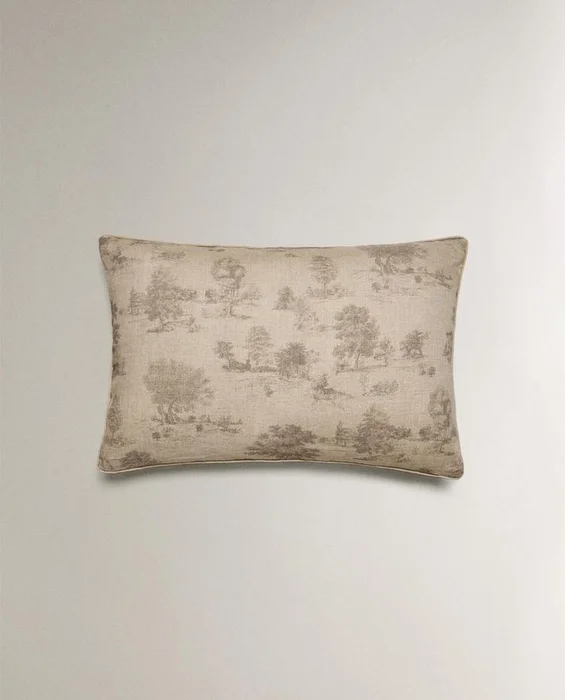 FUNDA COJÍN TOILE DE JOUY en Beige - Textiles, Uruguay | Zara Home, vista 4