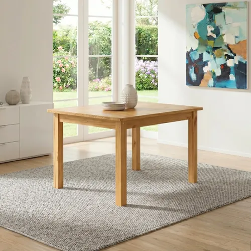 Mesa de Madera Maciza 120 cm - Italia en Marrón - Mesas de comedor, Uruguay | Rústico Hogar