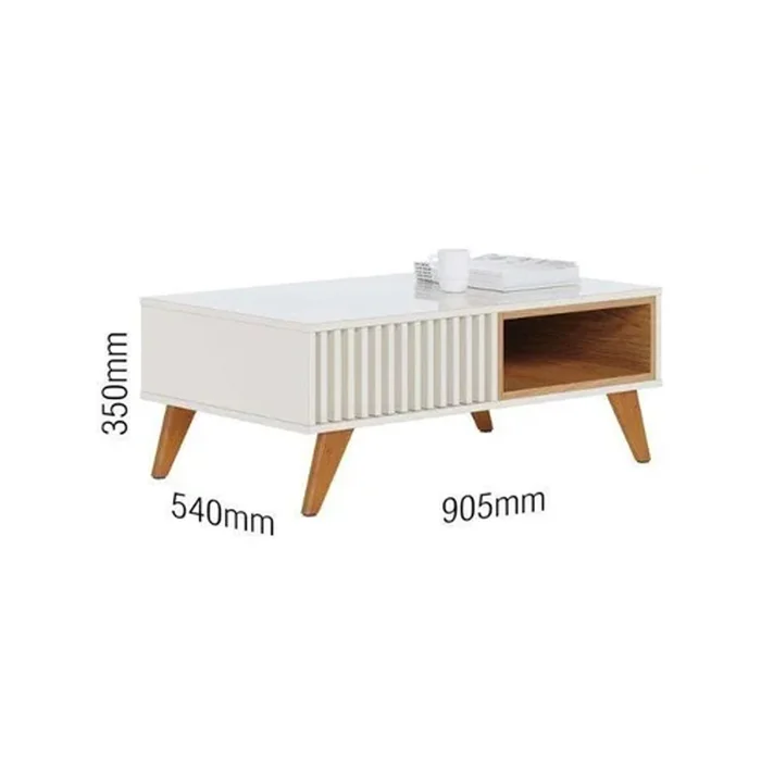 Mesa De Living Mesa Ratona Living Comedor Minimalista en FREIJO OFF WHITE - Sillones y sofás, Uruguay | Soy Hogar, vista 14