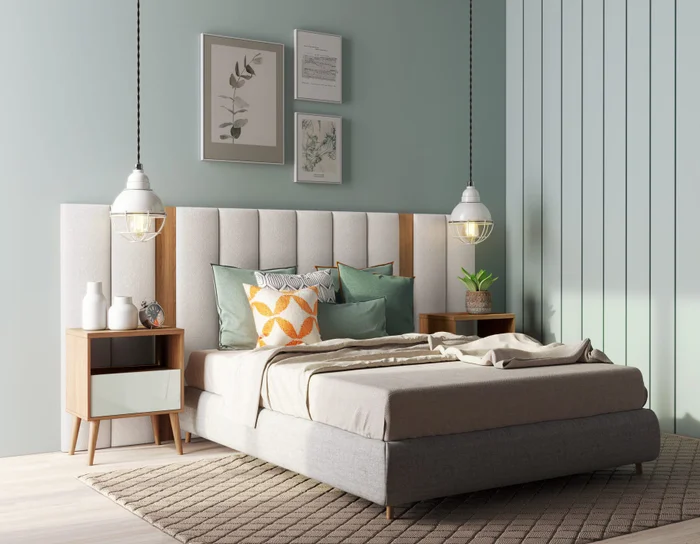 Respaldo de Cama Musa 2,75mt en Beige - Respaldos de cama, Uruguay | Casa Brava