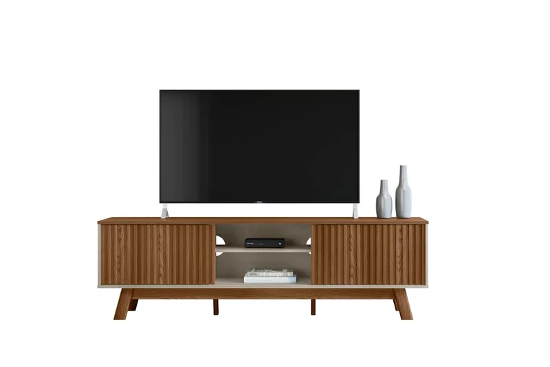 Rack para tv San Francisco 180cm con Listones de Madera en Madera natural - Muebles para TV, Uruguay | Balton, vista 12
