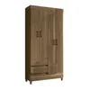 Ropero 4 Puertas 2 Cajones Con Estantes Y Barral Metalico - Roperos y placares, Uruguay | Muebles Express, vista 1 de 4