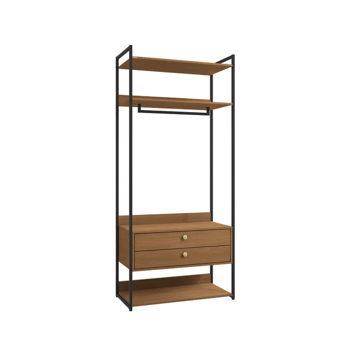 Closet Abierto Modular P47 - Linea Industrial en Madera natural - Roperos y placares, Uruguay | Balton, vista 5
