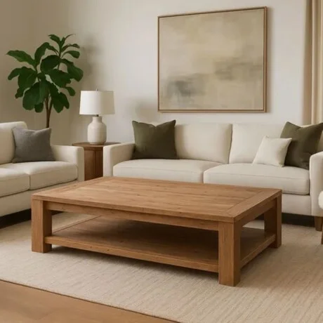 Mesa de living Linea Rimini AH552 en Madera natural - Mesas de living, Uruguay | La Cueva Muebles, vista 9