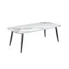 Mesa De Centro Mesa De Apoyo Patas De Metal Living Set en MARMOL - Mesas de living, Uruguay | Soy Hogar, vista 5 de 8