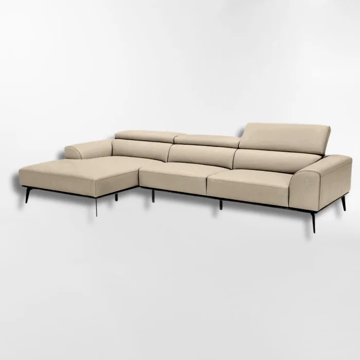 Sofá con chaise DUNA TELA BEIGE IZQUIERDO en Beige - Sillones y sofás, Uruguay | Viasono, vista 2