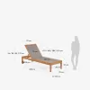 Reposera de exterior Caterin - de madera maciza de eucalipto en color gris en Gris - Muebles para el exterior, Uruguay | Kavehome, vista 10 de 10