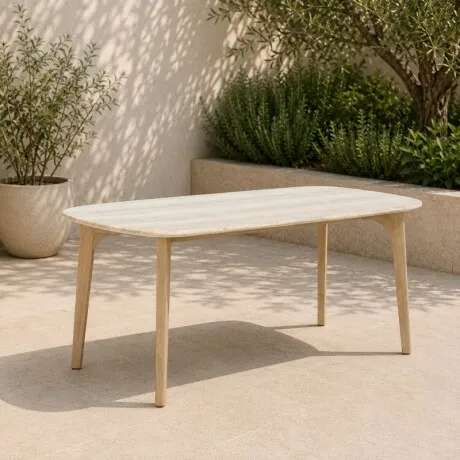 Mali Mesa De Comedor 225cm en Madera natural - Muebles para el exterior, Uruguay | Aihaus