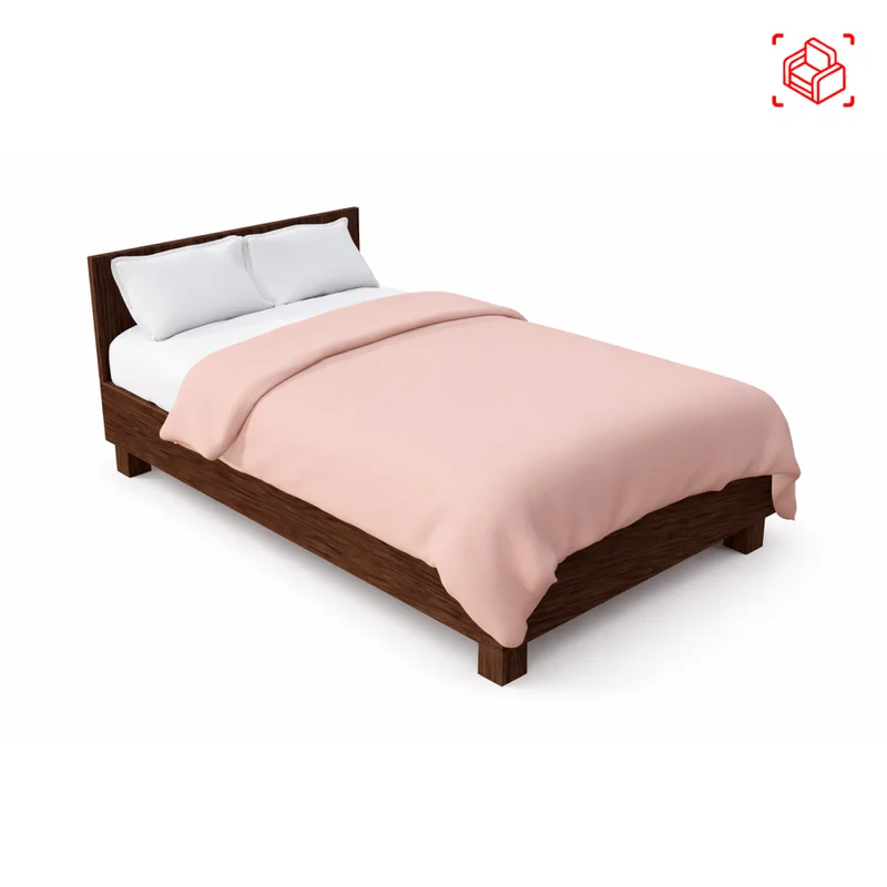 Cama 2 Plazas Madera Natural-beige Fresno en Madera natural - Dormitorio, Uruguay | Divino, vista 4