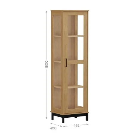 Vitrina Estantería 1 Puerta Línea Madrid - Aparadores y recibidores, Uruguay | Aihaus, vista 3