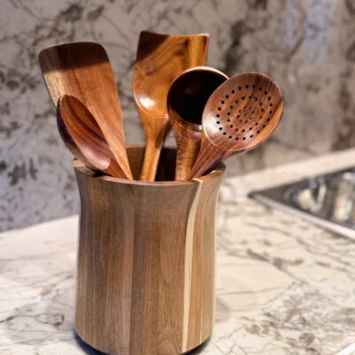 Kit porta utensilios en madera completo en Madera natural - Decoración, Uruguay | Dreams On Time, vista 3