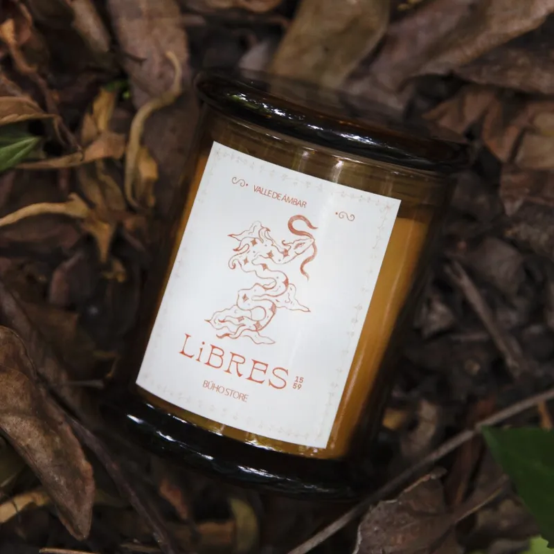 Vela aromática Valle de Ambar 150g en Marrón - Velas y Portavelas, Uruguay | Buho Store
