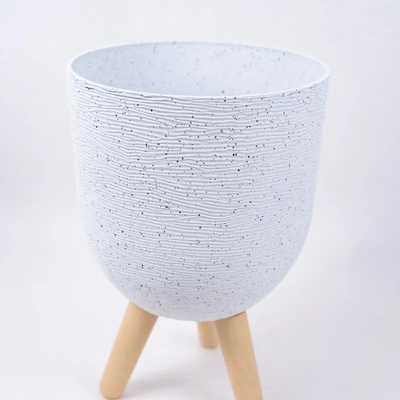 Maceta Teli - Blanco en Blanco - Decoración, Uruguay | Indian