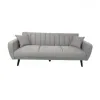Sofá 3 cuerpos Gris de lino + 2 almohadones - Sillones y sofás, Uruguay | Que Sal Muebleria, vista 1 de 5