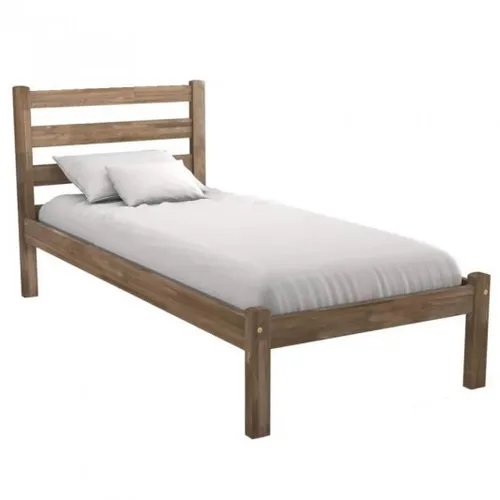 Cama rústica LUIZA – 1 Plaza en Marrón - Dormitorio, Uruguay | Igoa