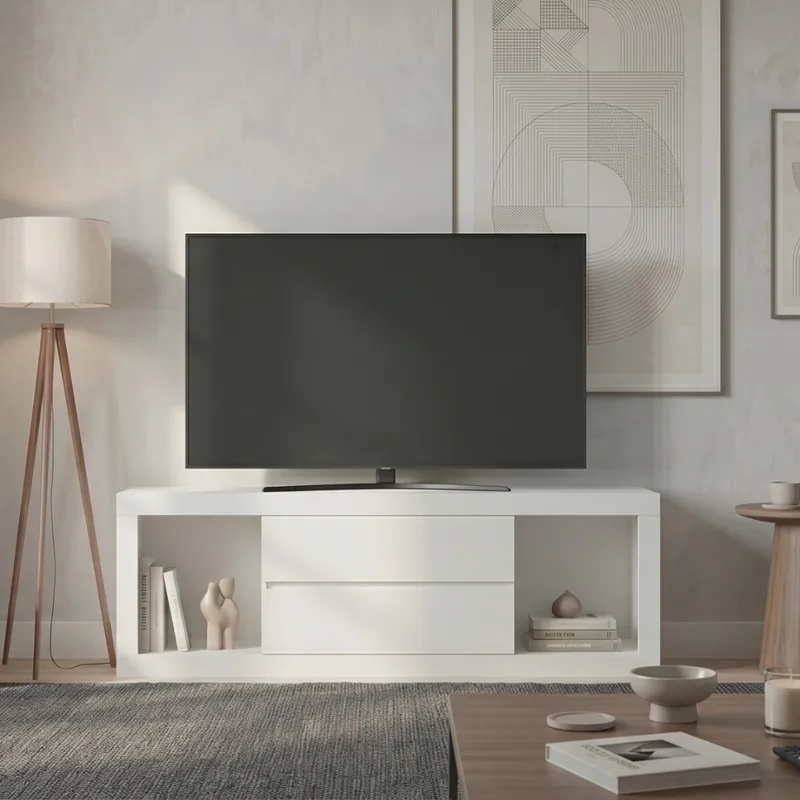 Rack para TV 70" - Casablanca - Infinite - Blanco en Blanco - Muebles para TV, Uruguay | Rústico Hogar